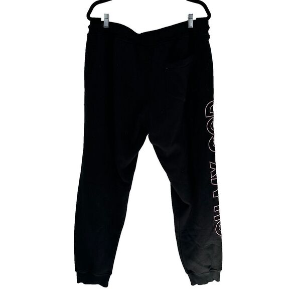 Shane Dawson Merch Oh My God Dead Pig Sweatpants Joggers Size 2XL Black Pull On - Picture 2 of 9